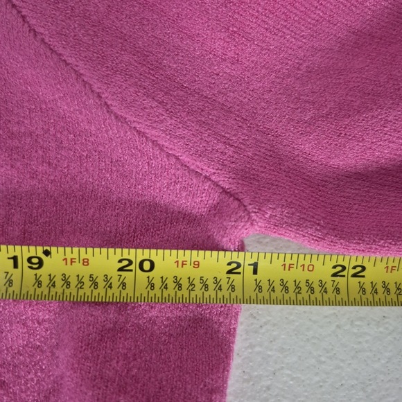 Avara Janine Sweater Womens Medium Pink Colorblock Mock Neck Knit Pullover - Picture 7 of 9